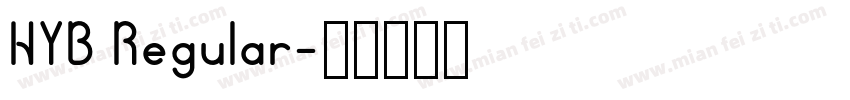HYB Regular字体转换